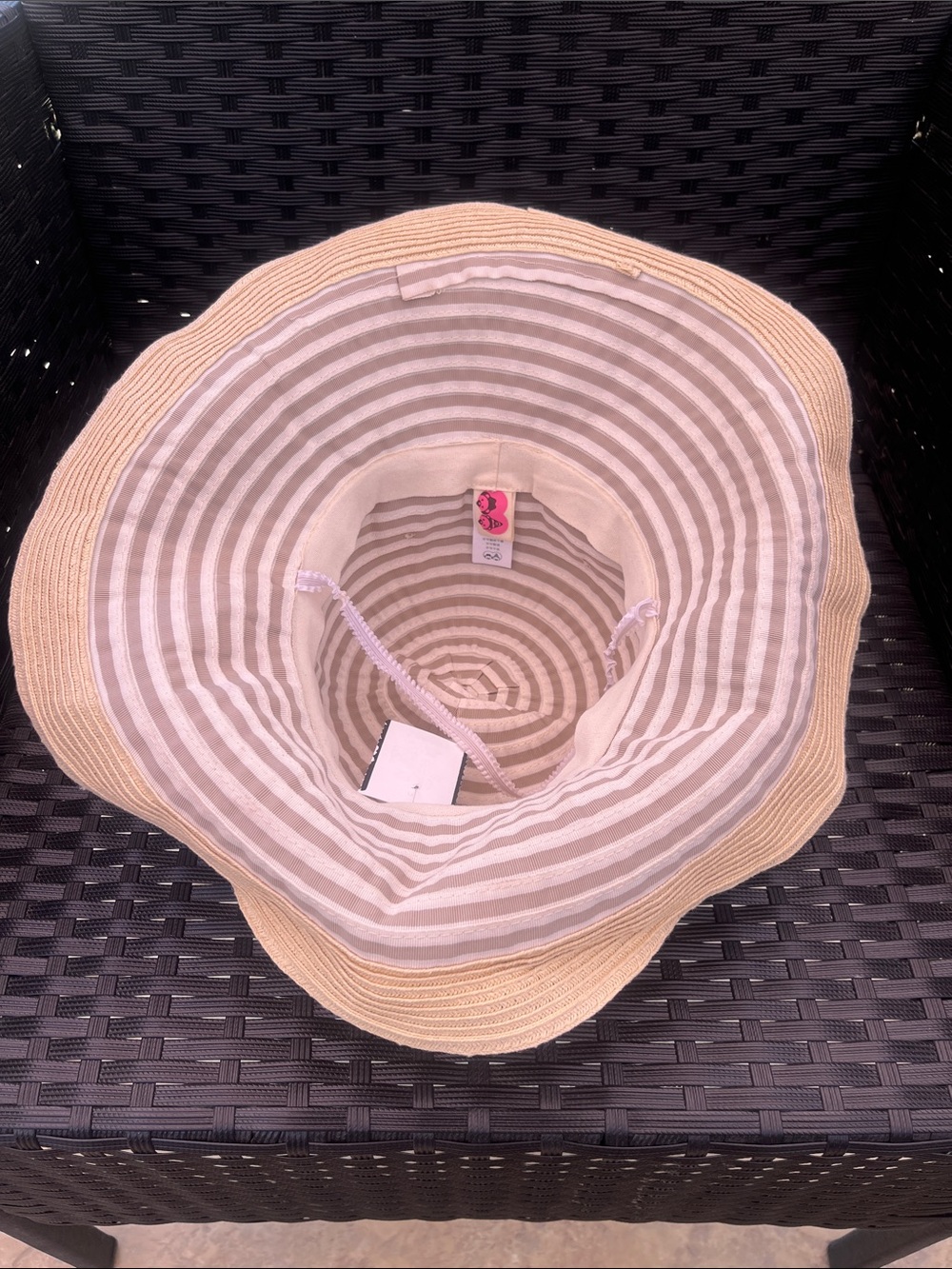 NWT Bucket Ribbon Sun Hat - Picture 5 of 6